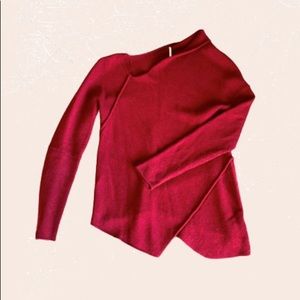 •Free People Asymmetrical Sweater•